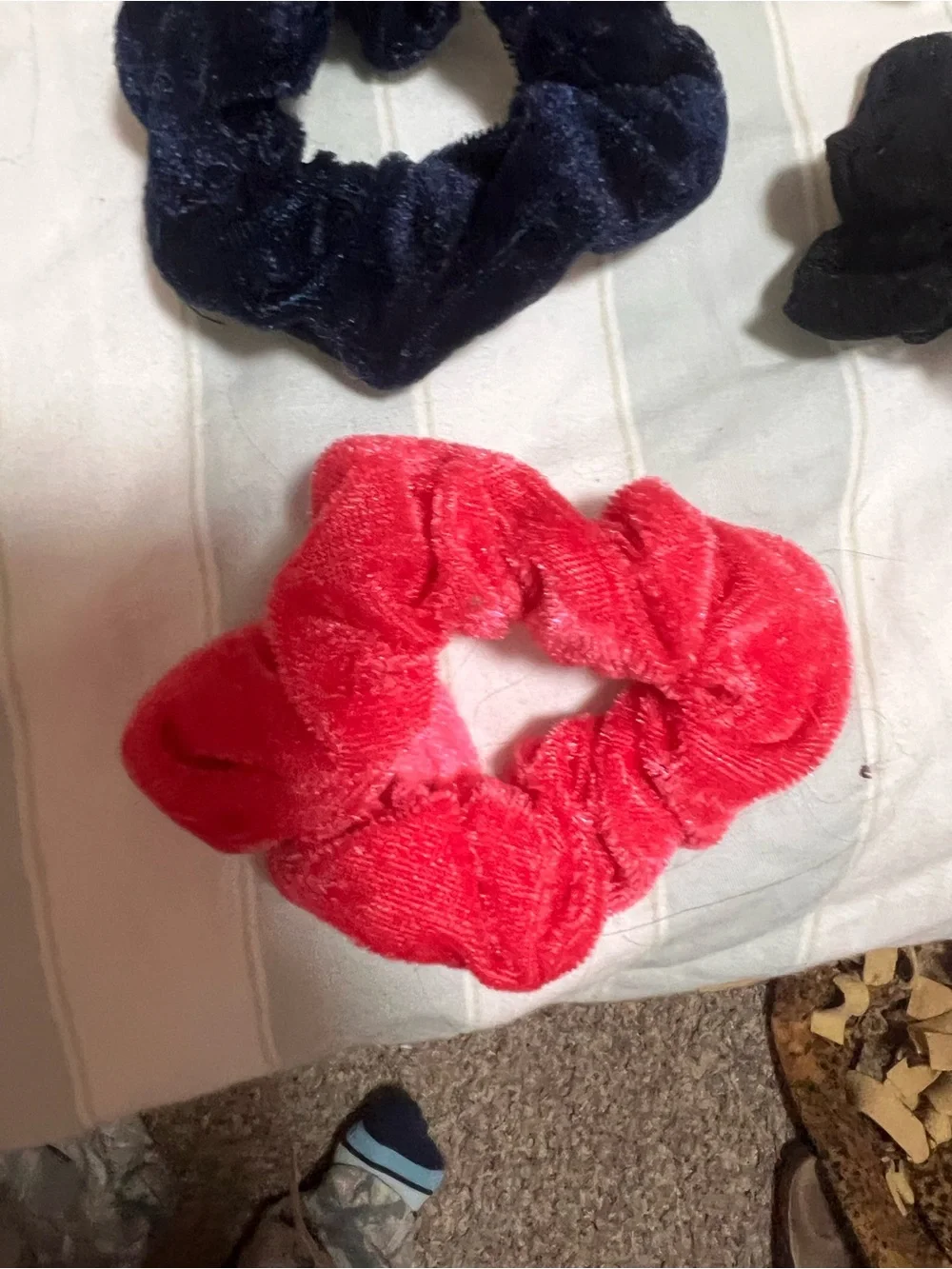 Velvet and Satin Hair Scrunchie Set - Mixed Colors